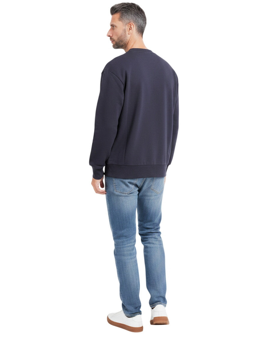 Blue Crew Neck Sweatshirt 2