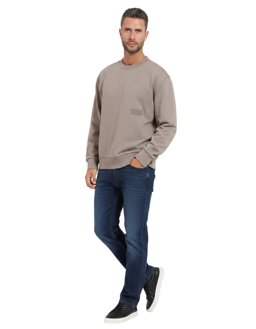 Grey Crew Neck Sweatshirt 1