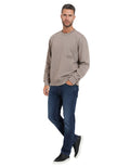 Grey Crew Neck Sweatshirt 1