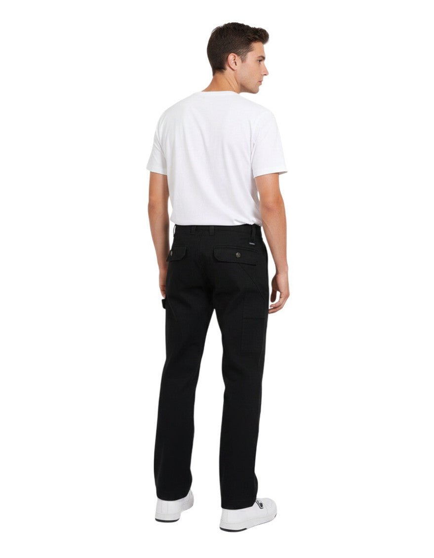Black Slim Cargo Trousers 2