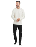 Beige Logo Full Sleeves T-Shirt 1