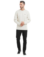 Beige Logo Full Sleeves T-Shirt 1
