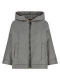 Grey Solid Hood Jacket 1
