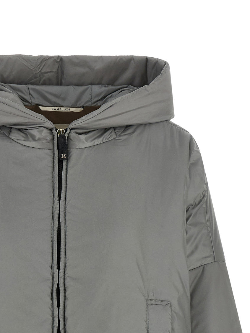 Grey Solid Hood Jacket 3