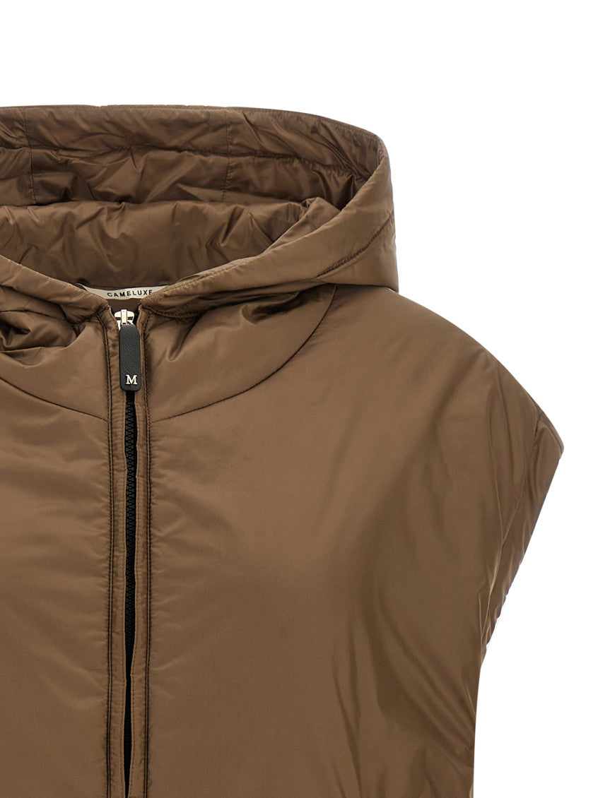 Brown Solid Hood Jacket 3