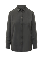Dark Grey Relaxed Solid Shirt 1