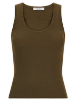 Green Knitted Scoop Neck Top 1
