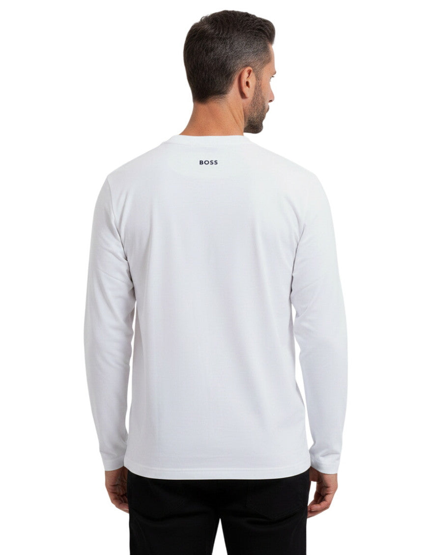 White Logo Crew Neck T-Shirt 2