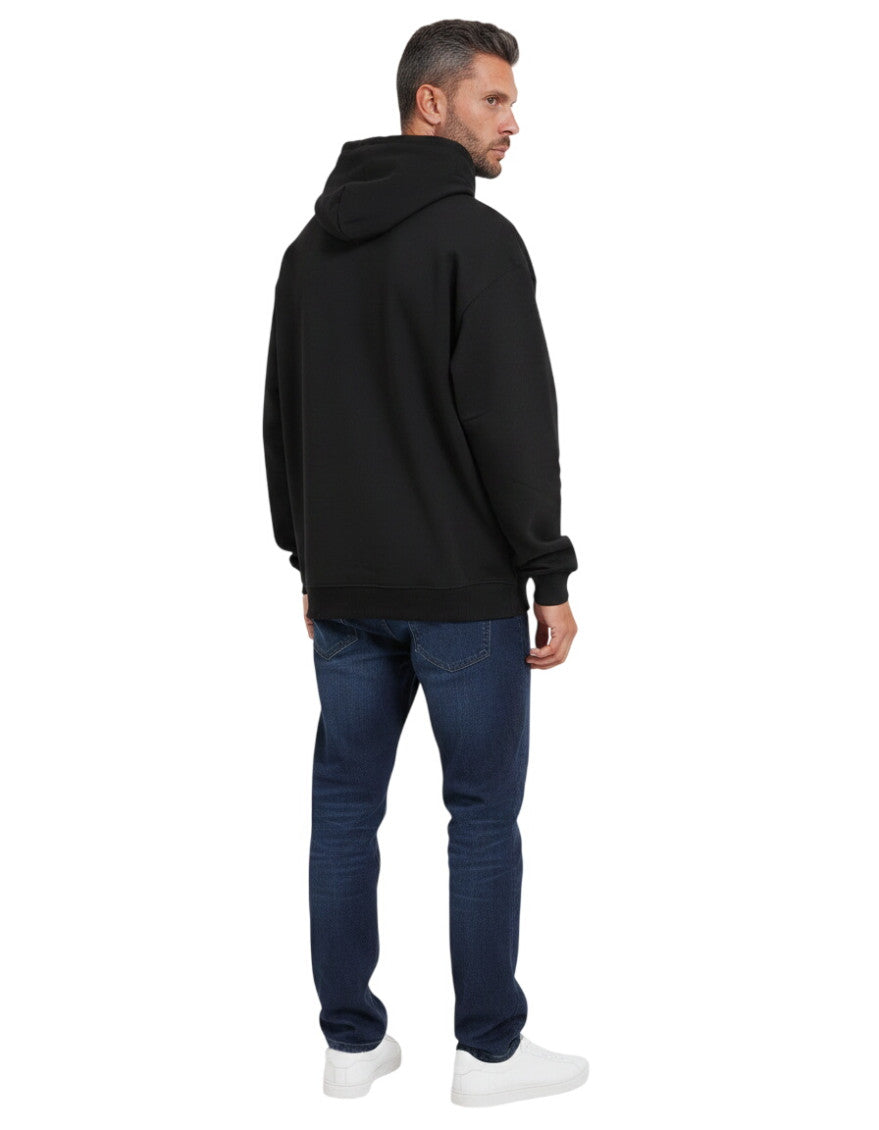 Black Graphic Print Hoodie 2