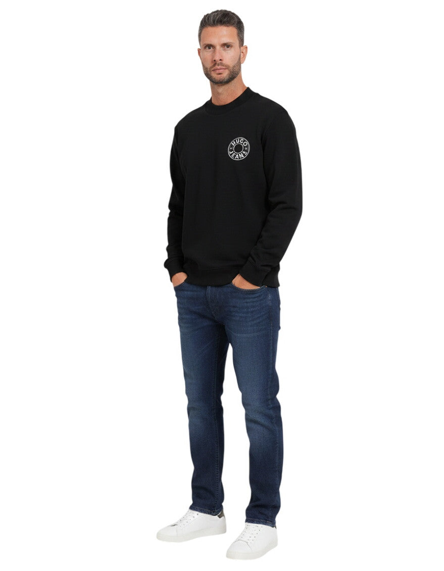 Black Logo Crew Neck Sweatshirt 1