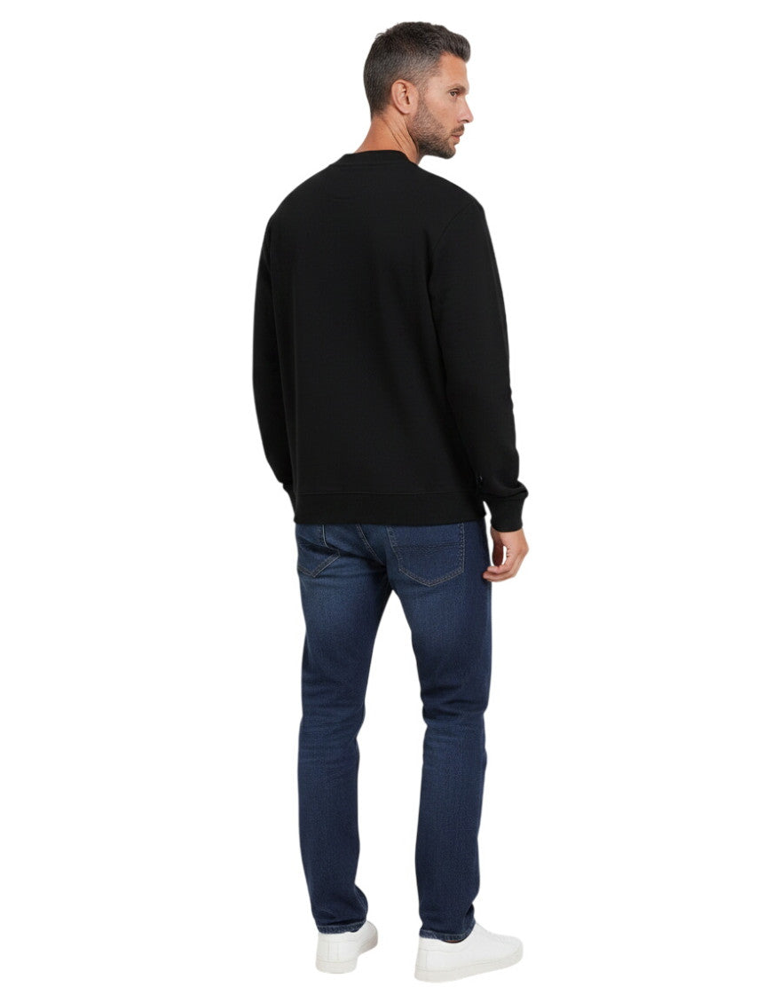 Black Logo Crew Neck Sweatshirt 2