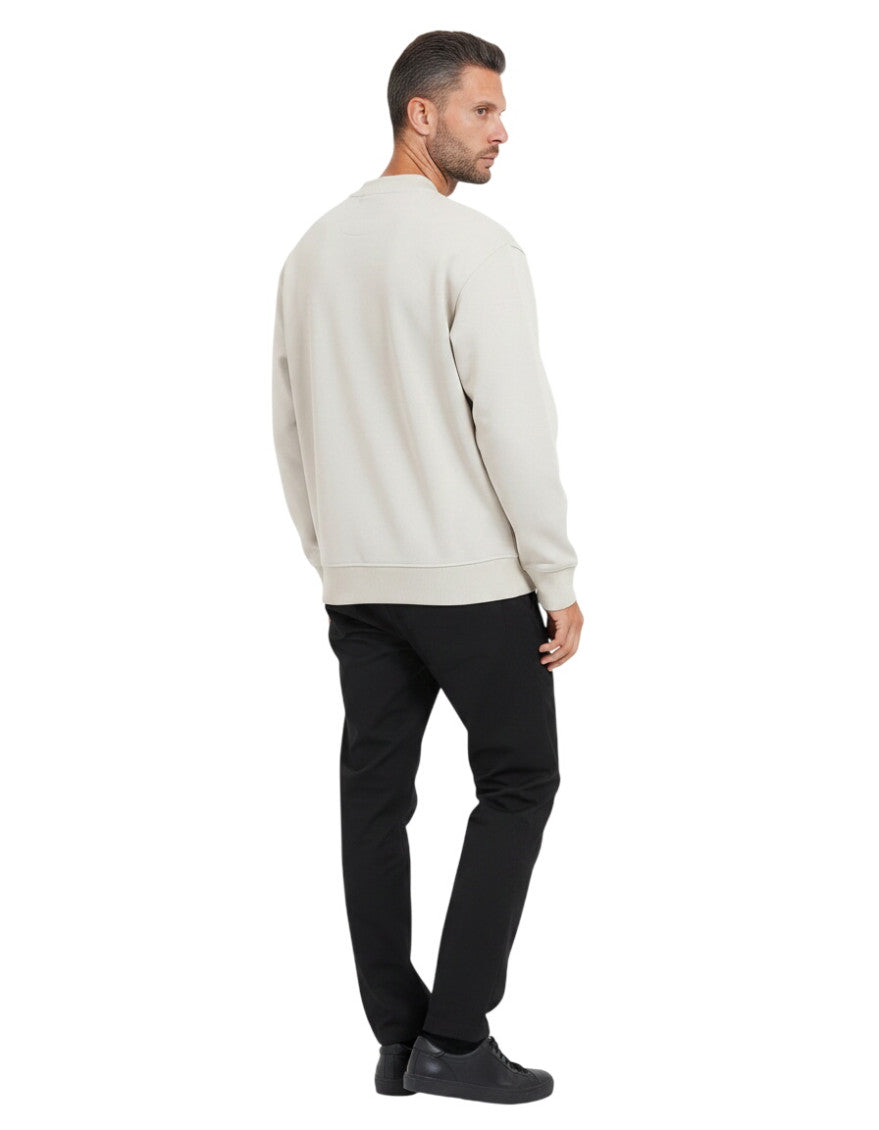 Beige Regular Solid Sweatshirt 2