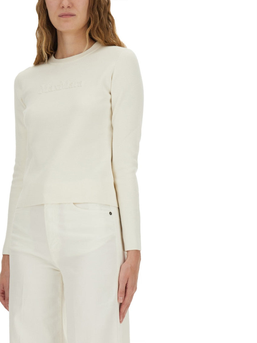 White Crew Neck Sweater 4