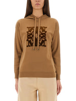 Beige Logo Hood Sweater 1