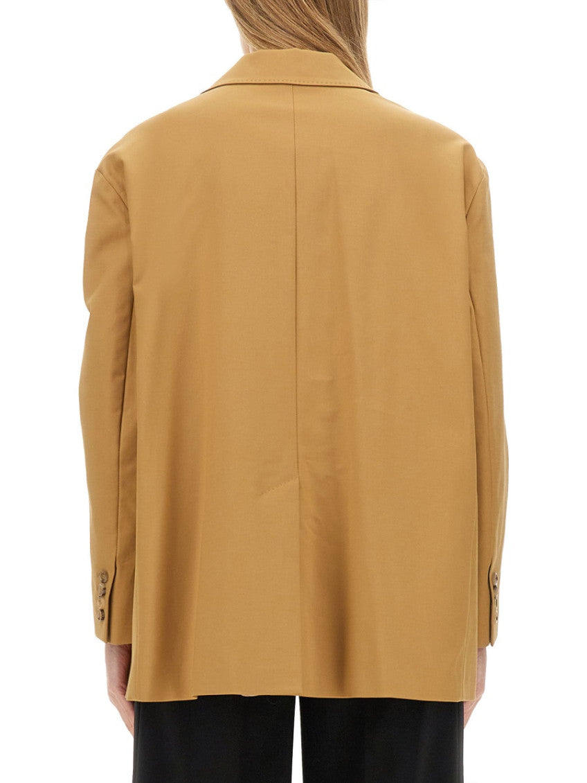Mustard Notched Lapel Blazer 3