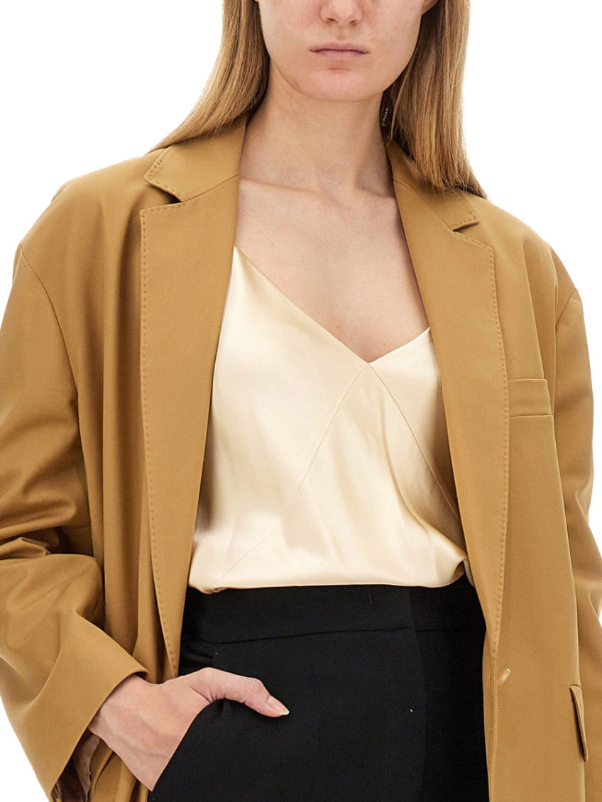 Mustard Notched Lapel Blazer 4