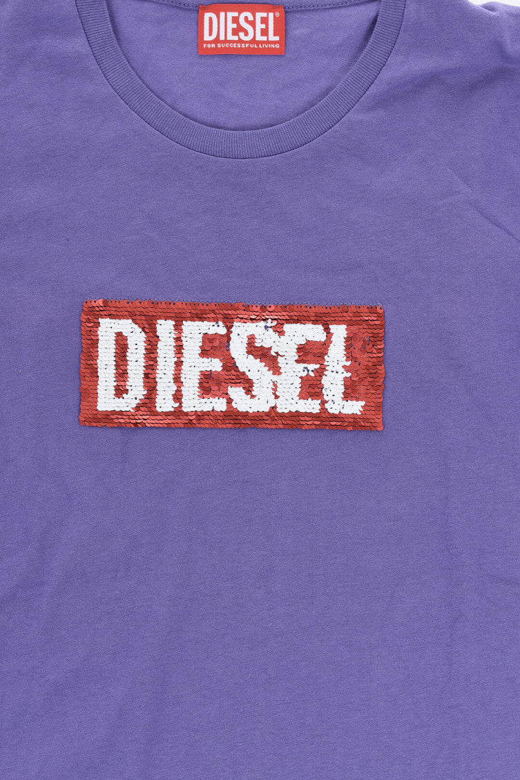Girls Purple Logo T-Shirt 3