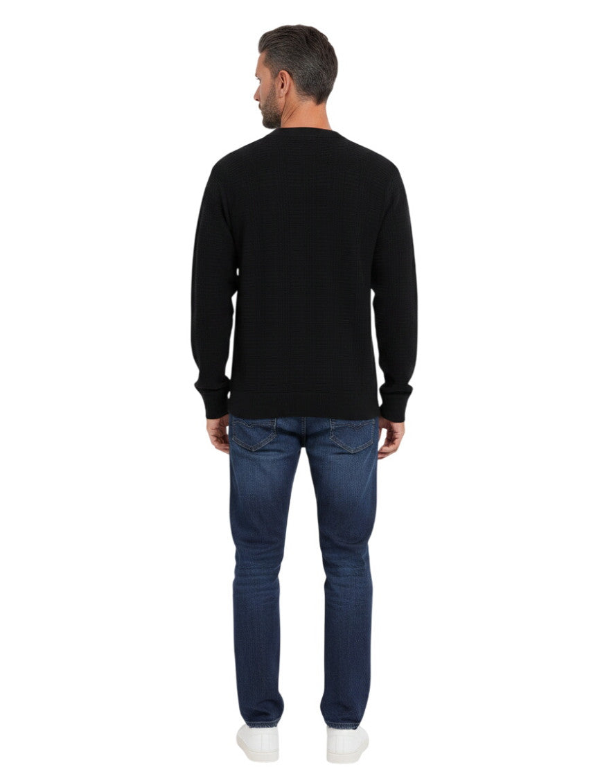 Black Crew Neck Sweatshirt 2