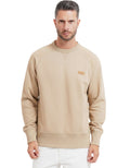 Beige Crew Neck Sweatshirt 1