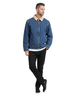 Blue Shirt Collar Denim Jacket 1