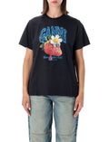 Black Graphic Crew Neck T-Shirt 1