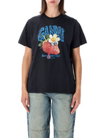 Black Graphic Crew Neck T-Shirt 1