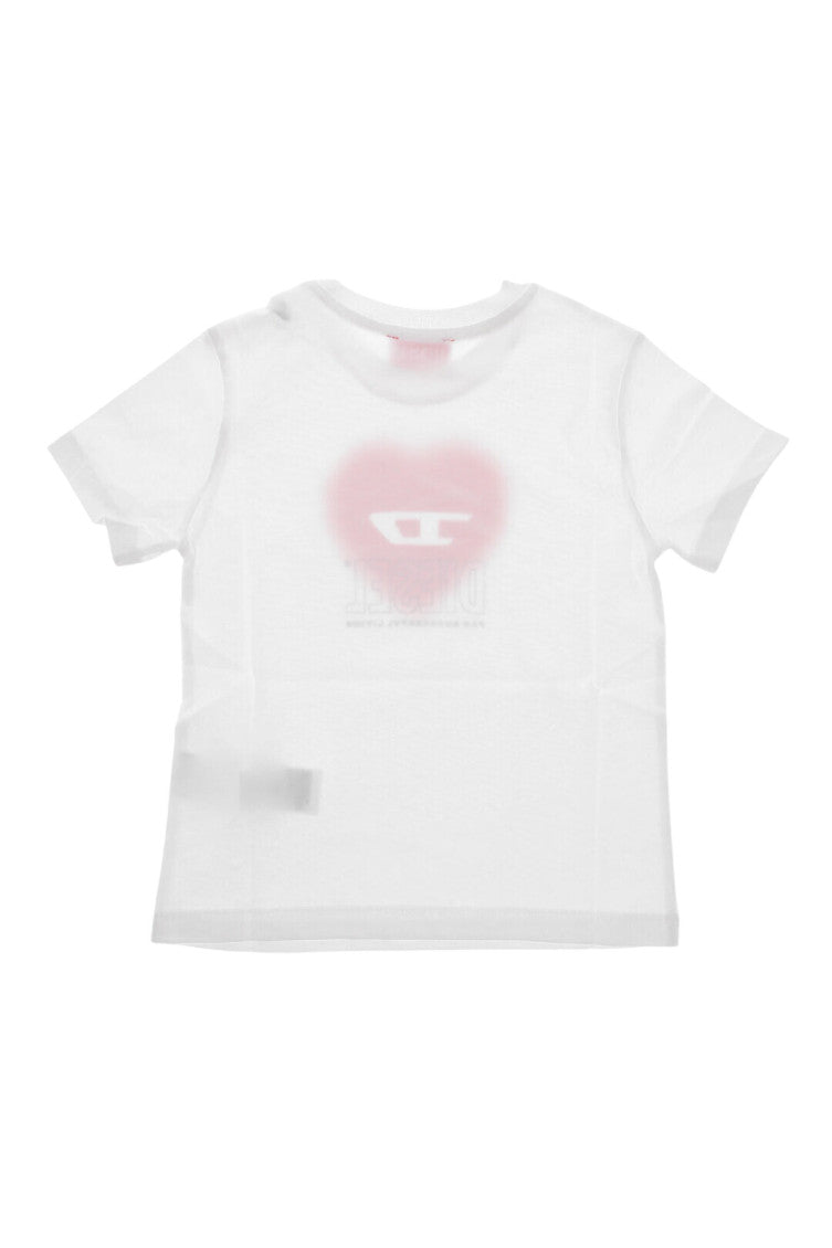 Girls White Graphic T-Shirt 2
