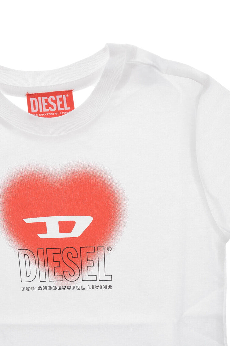 Girls White Graphic T-Shirt 3