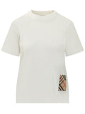 White Logo Crew Neck T-Shirt 1