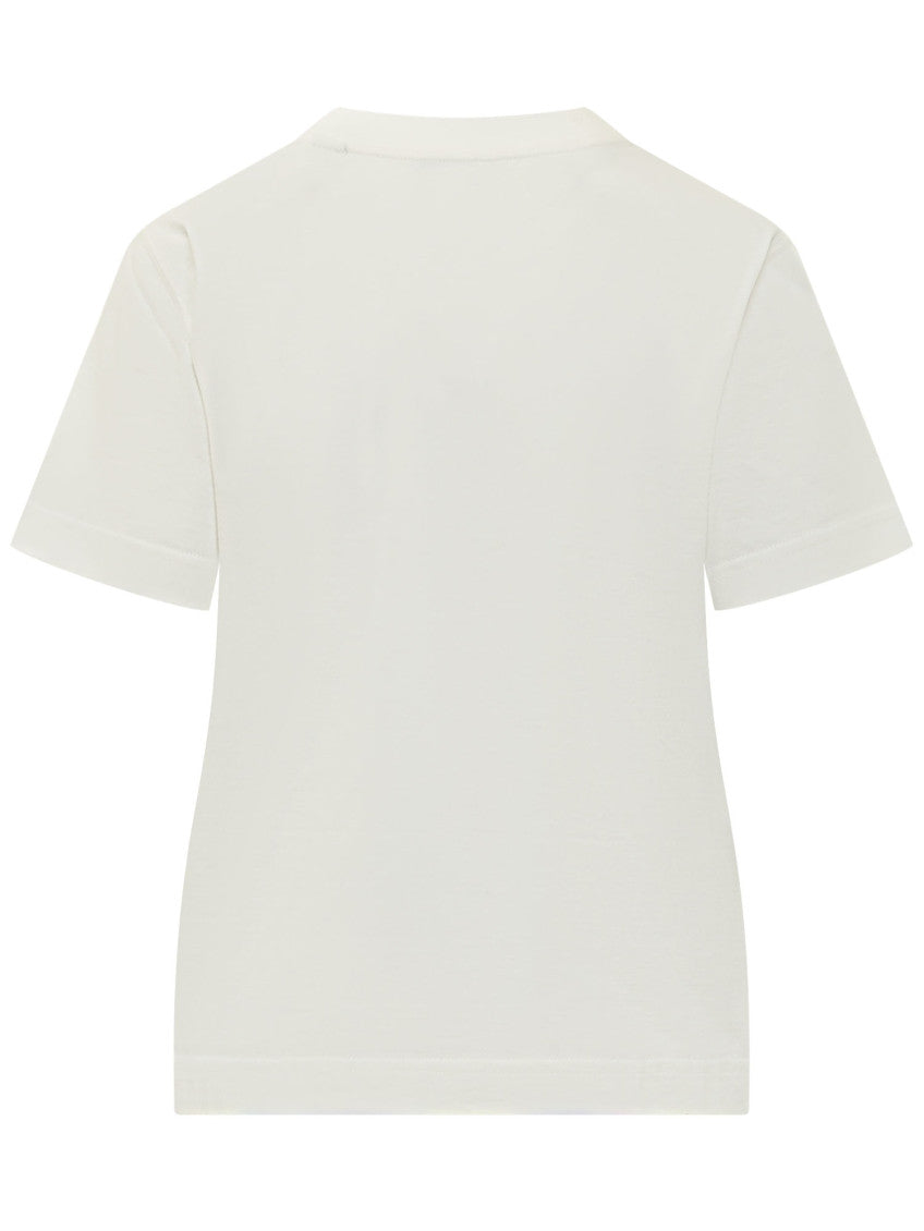 White Logo Crew Neck T-Shirt 2