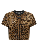 Brown Animal Print Crew Neck T-Shirt 1