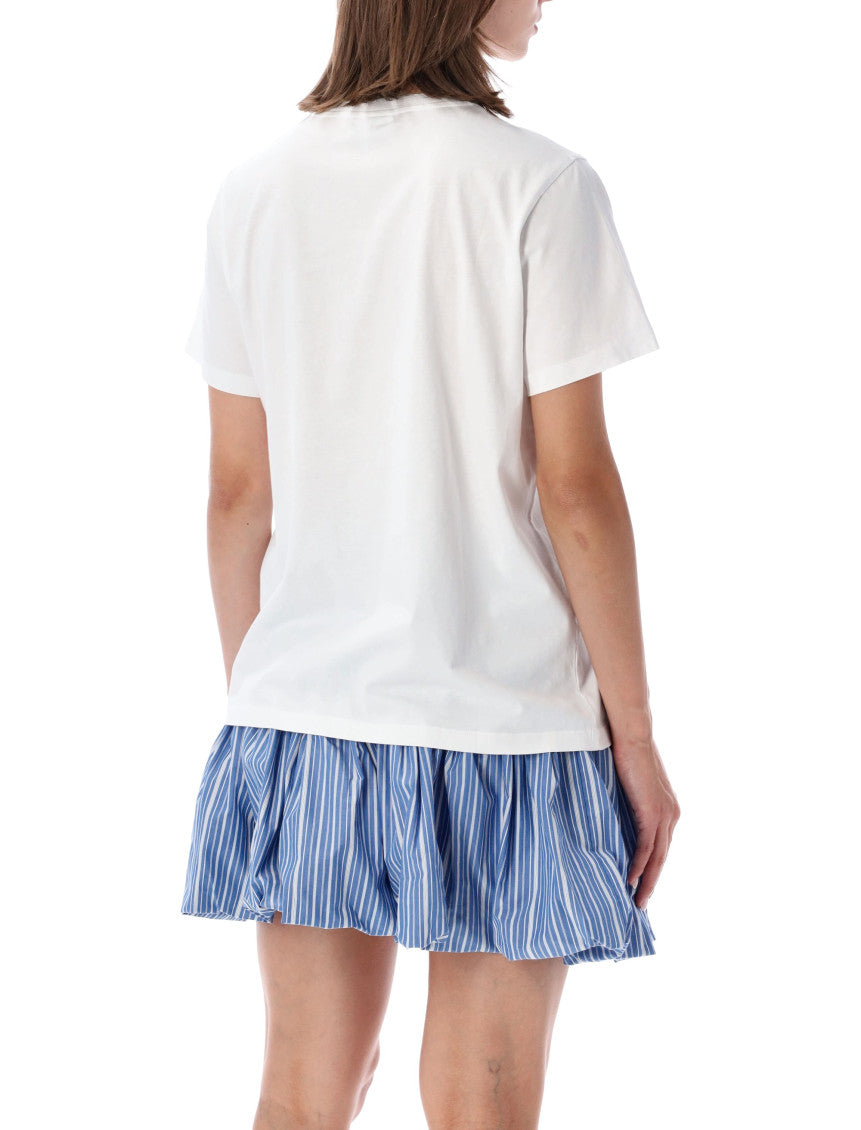 White Graphic Crew Neck T-Shirt 2