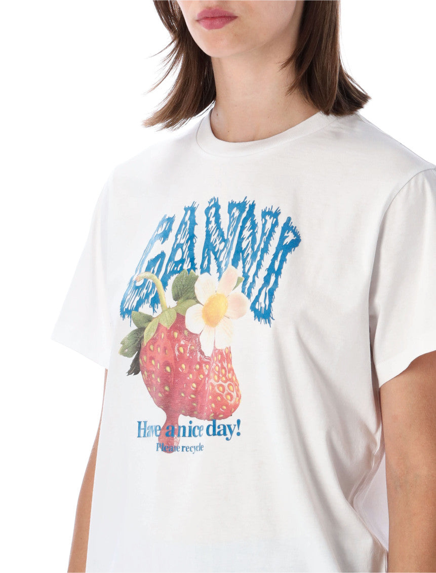 White Graphic Crew Neck T-Shirt 3