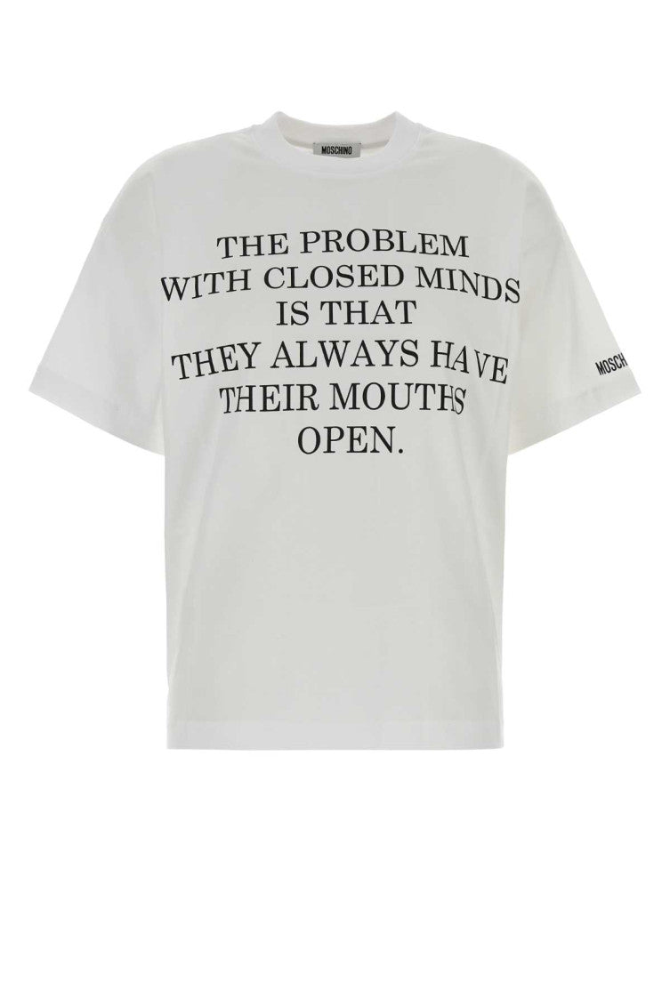 White Graphic Crew Neck T-Shirt 1