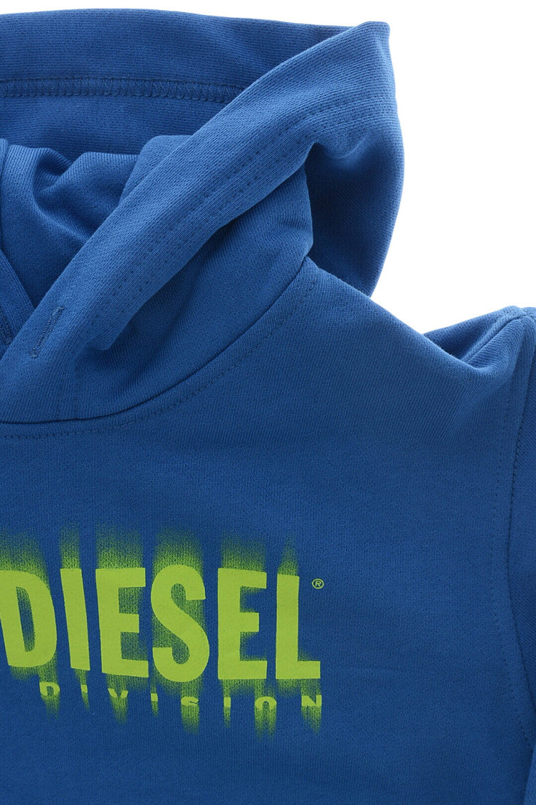 Boys Blue Logo Hoodie 3