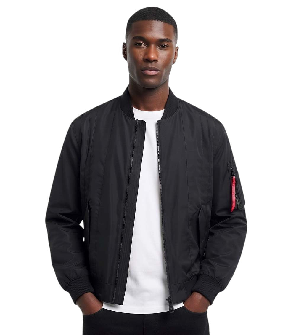 Black Band Collar Jacket 1
