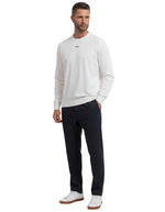 White Logo Crew Neck Sweater 1