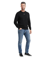 Black Slim Logo Sweater 1