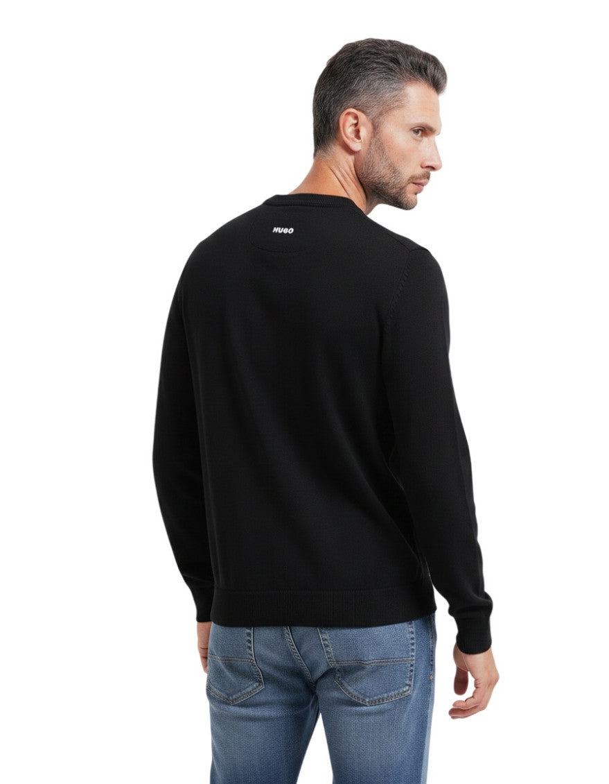 Black Slim Logo Sweater 2