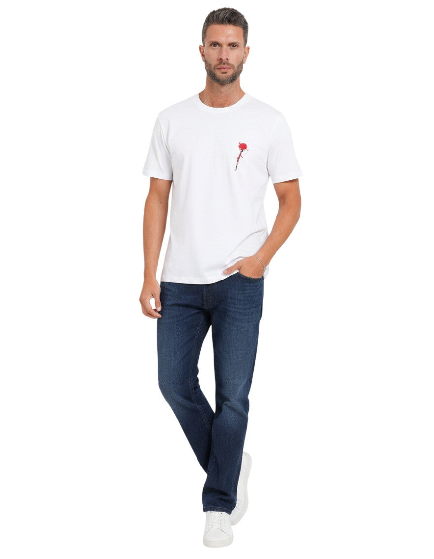 White Crew Neck T-Shirt 1