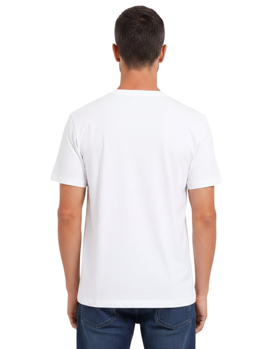White Crew Neck T-Shirt 2