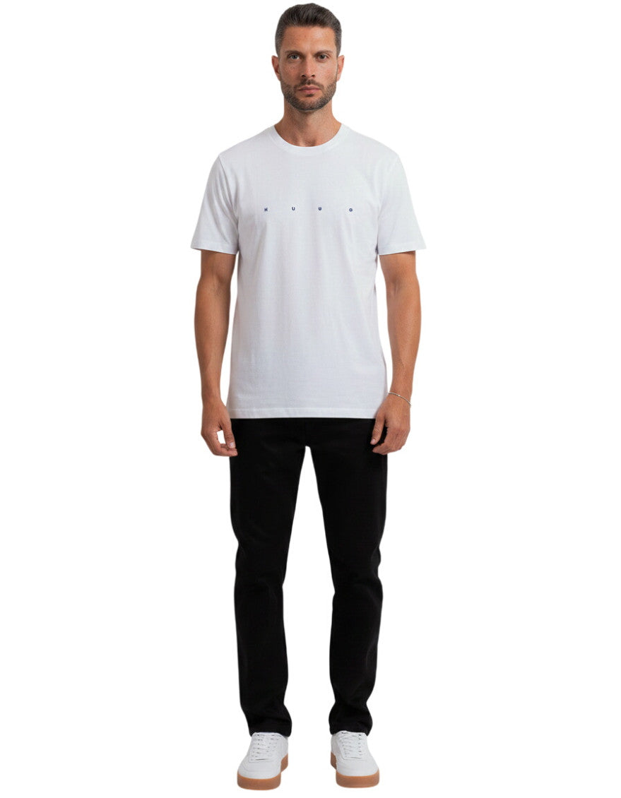 White Logo Crew Neck T-Shirt 1