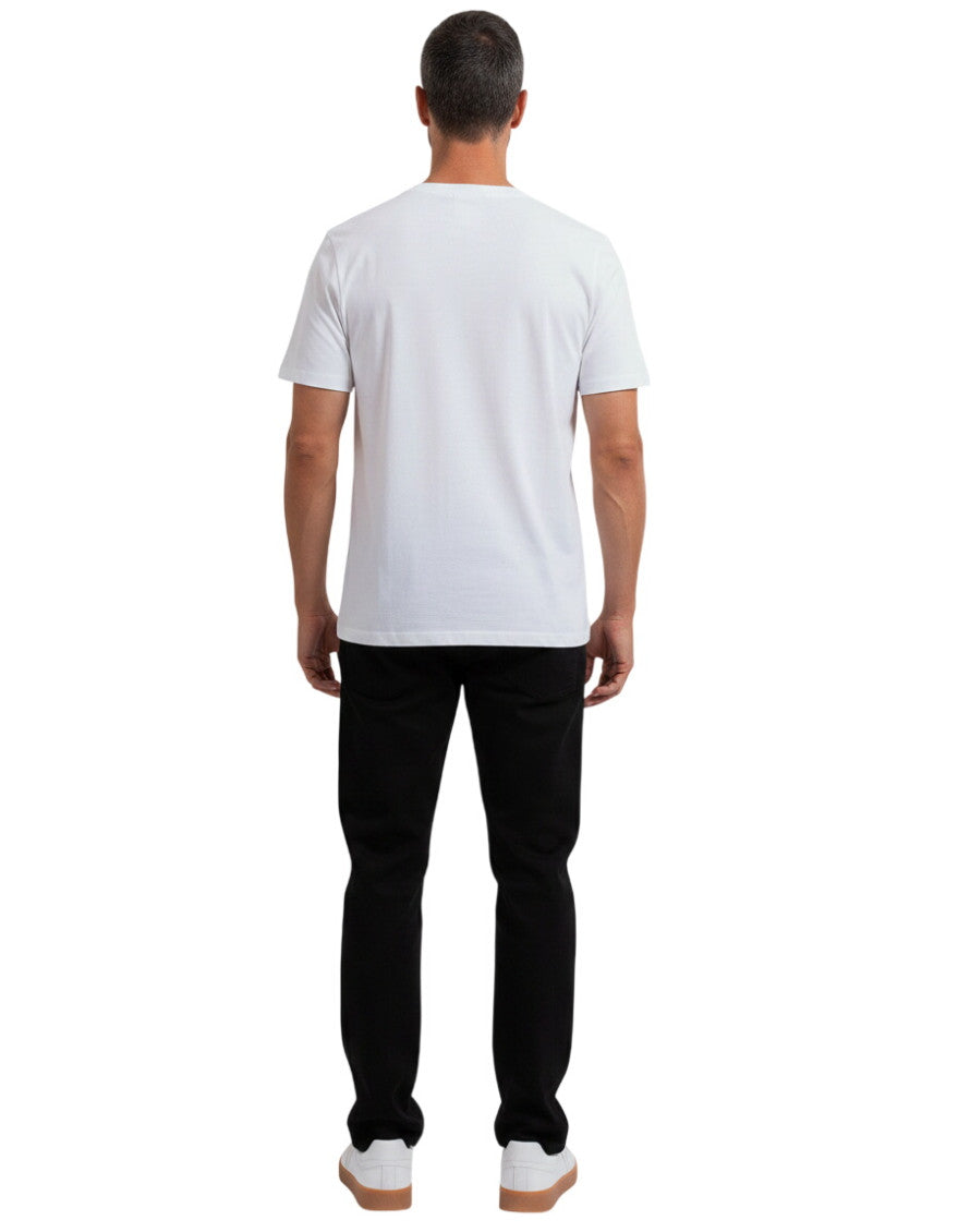White Logo Crew Neck T-Shirt 2