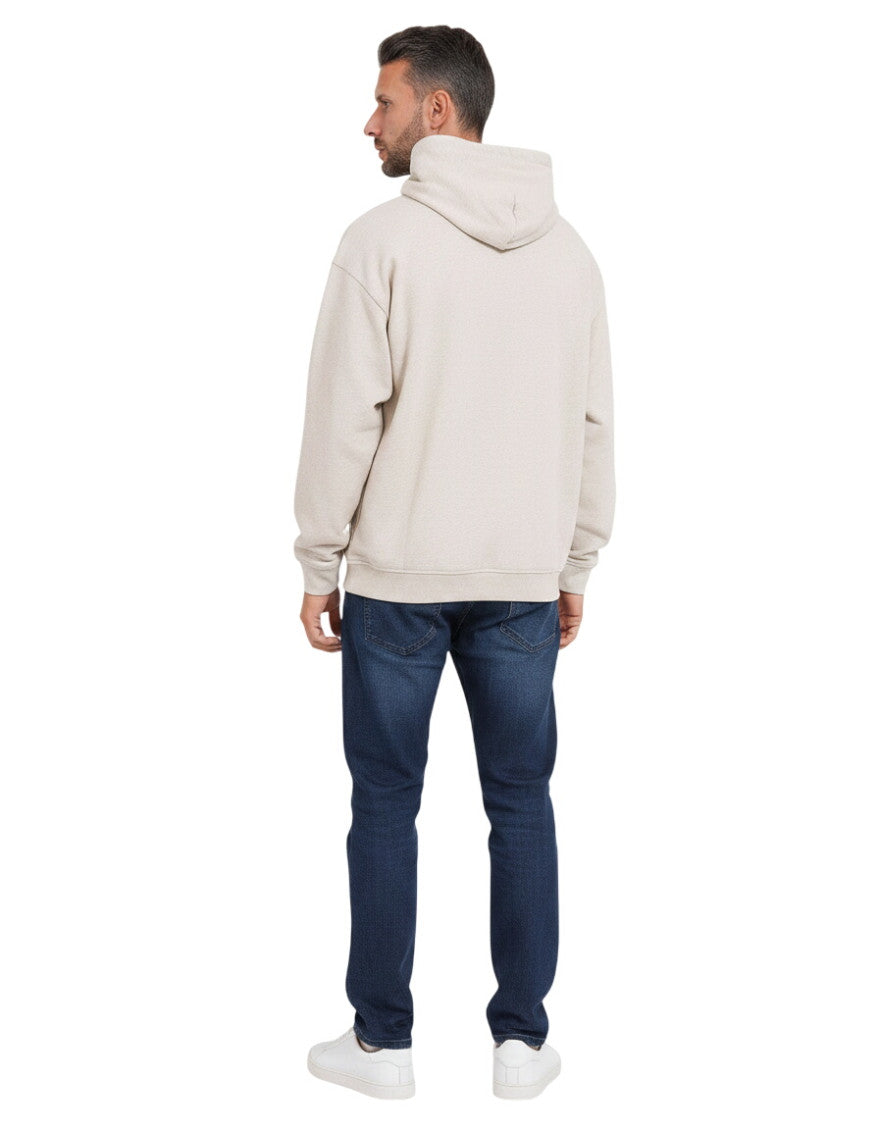 Beige Regular Logo Hoodie 2
