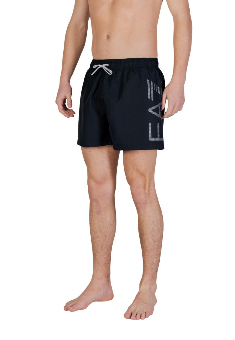 Black Logo Swim Shorts 2