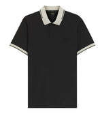 Black Slim Shirt Collar Polo 1