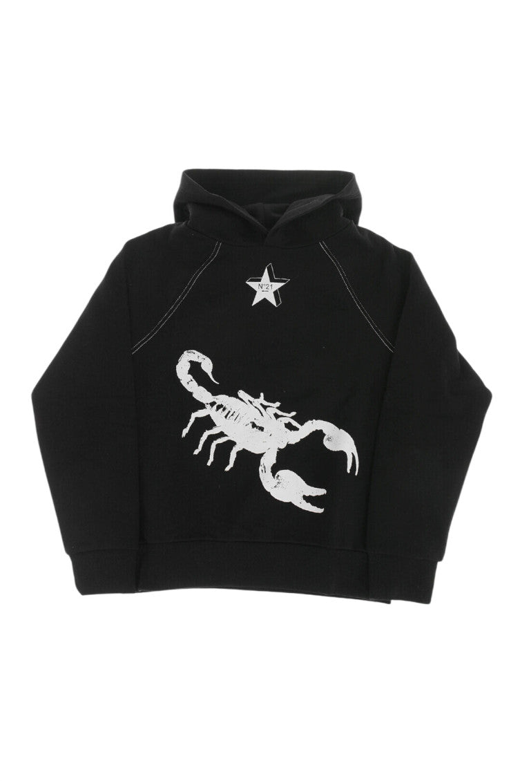 Boys Black Graphic Hoodie 1