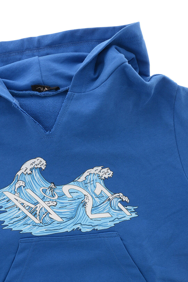 Boys Blue Graphic Hoodie 3