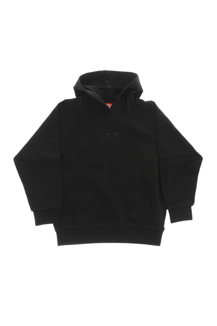 Girls Black Logo Hoodie 1