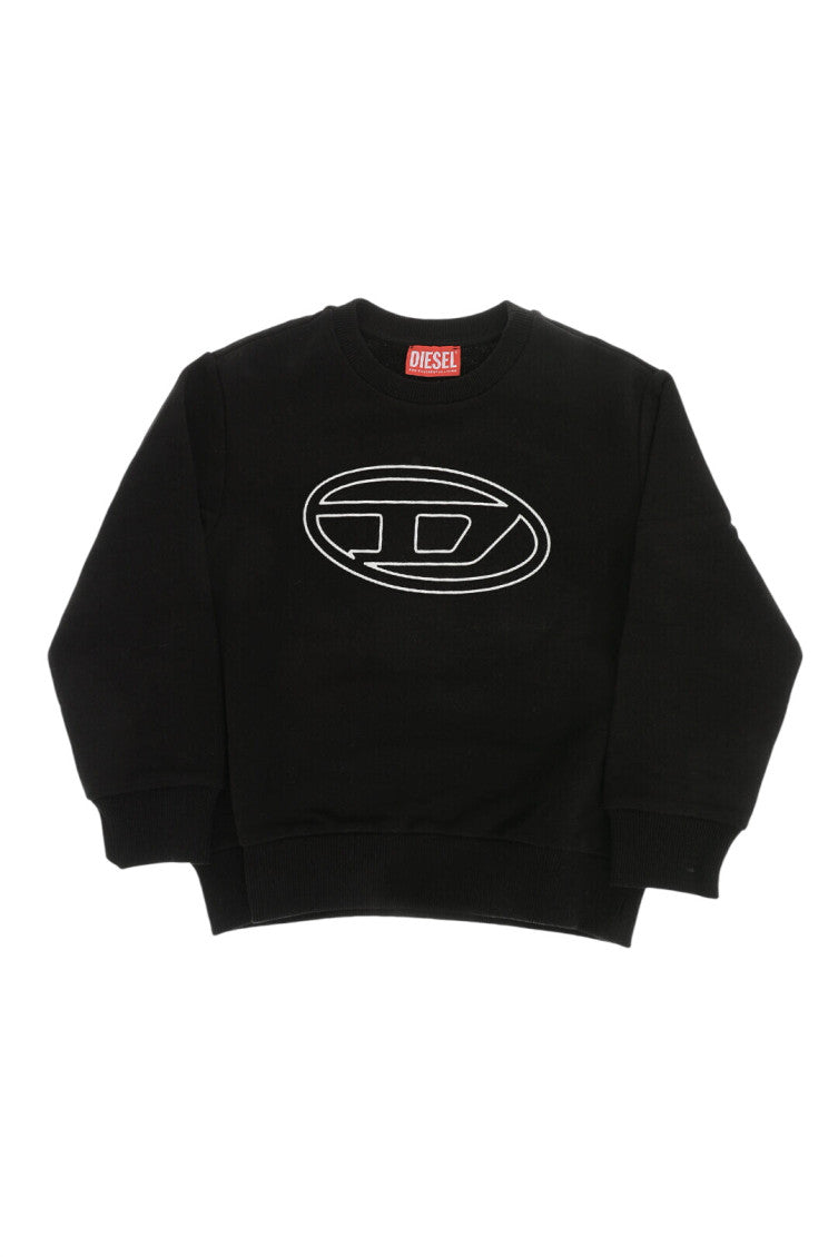 Girls Black Logo Sweatshirt 1